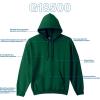 imageGildan Unisex Adult Fleece Hoodie Sweatshirt Style G18500 MultipackForest Green 24pack