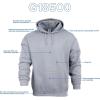 imageGildan Unisex Adult Fleece Hoodie Sweatshirt Style G18500 MultipackMaroon 1pack