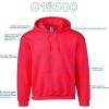 imageGildan Unisex Adult Fleece Hoodie Sweatshirt Style G18500 MultipackRed  Case of 24