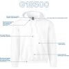 imageGildan Unisex Adult Fleece Hoodie Sweatshirt Style G18500 MultipackWhite  Case of 24