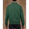 imageGildan Unisex Adult Fleece QuarterZip Cadet Collar Sweatshirt Style G18800Black