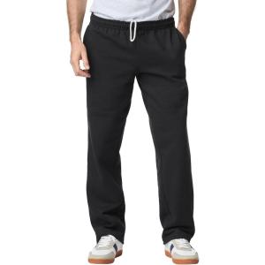 imageGildan Adult Fleece Open Bottom Sweatpants with Pockets Style G18300Black