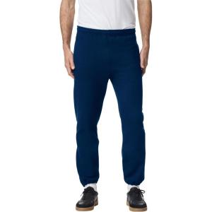 imageGildan Unisex Adult Fleece Elastic Bottom Sweatpants with Pockets Style G18100Navy