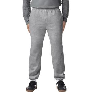 imageGildan Unisex Adult Fleece Elastic Bottom Sweatpants with Pockets Style G18100Sport Grey