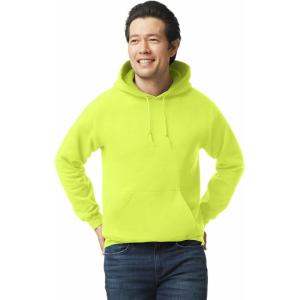 imageGildan Unisex Adult Fleece Hoodie Sweatshirt Style G18500 MultipackSafety Green 1pack