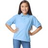 imageGildan Kids DryBlend Short Sleeve Polo Style G8800b 3PackLight Blue