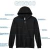 imageGildan Unisex adult Fleece Zip Hoodie Sweatshirt Style G18600 MultipackBlack 24pack