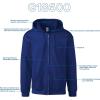 imageGildan Unisex adult Fleece Zip Hoodie Sweatshirt Style G18600 MultipackNavy 1pack