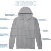 imageGildan Unisex adult Fleece Zip Hoodie Sweatshirt Style G18600 MultipackSport Grey 24pack