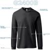 imageGildan Youth Ultra Cotton Long Sleeve TShirt Style G2400B 2PackSport Gray