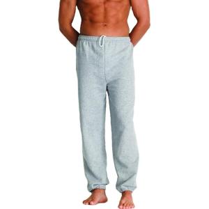 imageGildan Adult Fleece Elastic Bottom Sweatpants Style G18200Grey