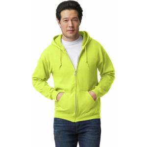 imageGildan Unisex adult Fleece Zip Hoodie Sweatshirt Style G18600 MultipackSafety Green 1pack