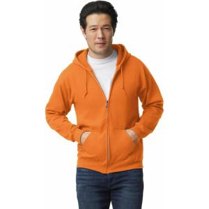 imageGildan Unisex adult Fleece Zip Hoodie Sweatshirt Style G18600 MultipackSafety Orange 1pack