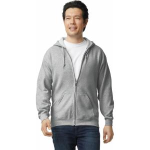 imageGildan Unisex adult Fleece Zip Hoodie Sweatshirt Style G18600 MultipackSport Grey 1pack