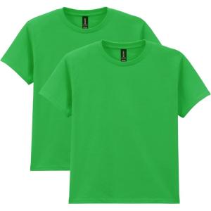 imageGildan Youth Heavy Cotton TShirt Style G5000B 2PackIrish Green