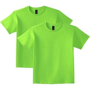 imageGildan Youth Ultra Cotton TShirt Style G2000B MultipackLime 2pack