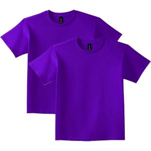 imageGildan Youth Ultra Cotton TShirt Style G2000B MultipackPurple 2pack