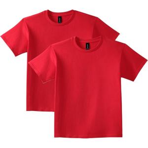 imageGildan Youth Ultra Cotton TShirt Style G2000B MultipackRed 2pack