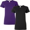 imageGildan Womens Heavy Cotton TShirt Style G5000L 2PackBlack purple