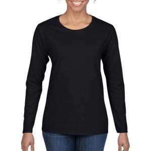 imageGildan Womens Heavy Cotton Long Sleeve TShirt 2PackBlack
