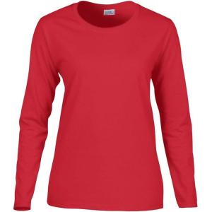 imageGildan Womens Heavy Cotton Long Sleeve TShirt 2PackCoral