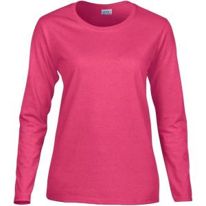 imageGildan Womens Heavy Cotton Long Sleeve TShirt 2PackHeliconia