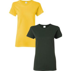 imageGildan Womens Heavy Cotton TShirt Style G5000L 2PackDaisyForestgreen