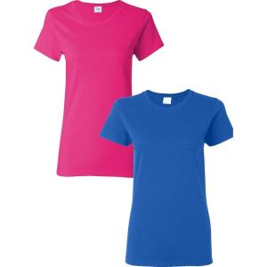 imageGildan Womens Heavy Cotton TShirt Style G5000L 2PackHeliconiaRoyal