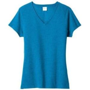 imageGildan Womens Heavy Cotton VNeck TShirt 2PackHeather Sapphire