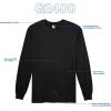 imageGildan Unisex Adult Ultra Cotton Long Sleeve TShirt Style G2400 MultipackBlack 10pack