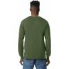 imageGildan Unisex Adult Ultra Cotton Long Sleeve TShirt Style G2400 MultipackMilitary Green 2pack