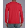 imageGildan Unisex Adult Ultra Cotton Long Sleeve TShirt Style G2400 MultipackRed 2pack