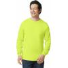 imageGildan Unisex Adult Ultra Cotton Long Sleeve TShirt Style G2400 MultipackSafety Green 2pack