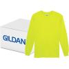 imageGildan Unisex Adult Ultra Cotton Long Sleeve TShirt Style G2400 MultipackSafety Green 72pack
