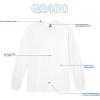 imageGildan Unisex Adult Ultra Cotton Long Sleeve TShirt Style G2400 MultipackWhite 2pack