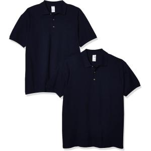 imageGildan Mens Ultra Cotton Pique Sport Shirt 2PackNavy