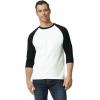 imageGildan Adult Heavy Cotton 34 Raglan TShirt Style G5700 2PackWhiteBlack