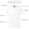 imageGildan Unisex Adult Softstyle Cotton TShirt Style G64000 MultipackWhite  Case of 36