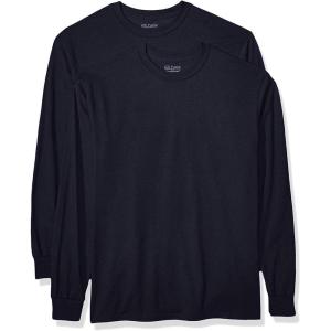 imageGildan Adult DryBlend Long Sleeve TShirt Style G8400 2PackNavy