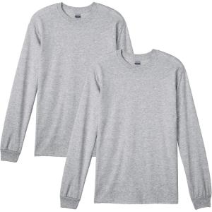 imageGildan Adult DryBlend Long Sleeve TShirt Style G8400 2PackSport Grey