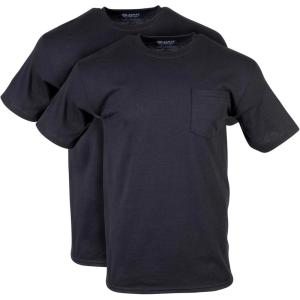 imageGildan Adult DryBlend Workwear TShirts with Pocket 2PackBlack