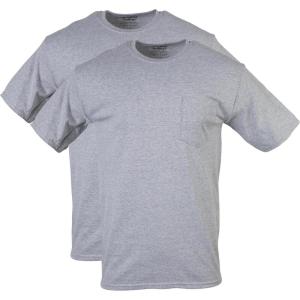 imageGildan Adult DryBlend Workwear TShirts with Pocket 2PackSport Grey