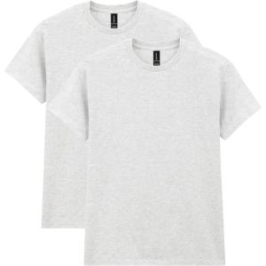 imageGildan Unisex Adult Heavy Cotton TShirt Style G5000 MultipackAsh Grey 2pack