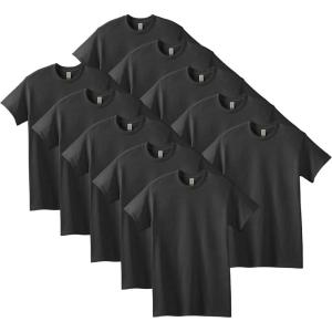imageGildan Unisex Adult Heavy Cotton TShirt Style G5000 MultipackBlack 10pack