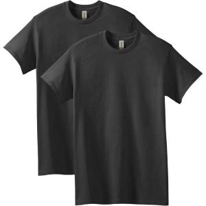 imageGildan Unisex Adult Heavy Cotton TShirt Style G5000 MultipackBlack 2pack