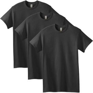 imageGildan Unisex Adult Heavy Cotton TShirt Style G5000 MultipackBlack 3pack