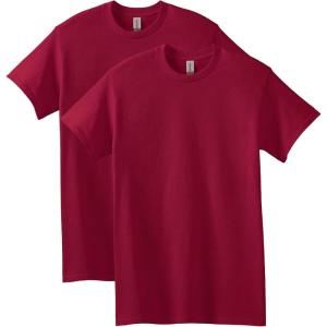 imageGildan Unisex Adult Heavy Cotton TShirt Style G5000 MultipackCardinal Red 2pack