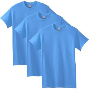 imageGildan Unisex Adult Heavy Cotton TShirt Style G5000 MultipackCarolina Blue 3pack