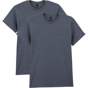 imageGildan Unisex Adult Heavy Cotton TShirt Style G5000 MultipackHeather Navy 2pack