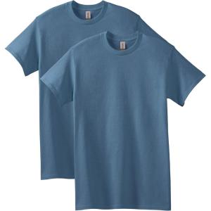 imageGildan Unisex Adult Heavy Cotton TShirt Style G5000 MultipackIndigo Blue 2pack